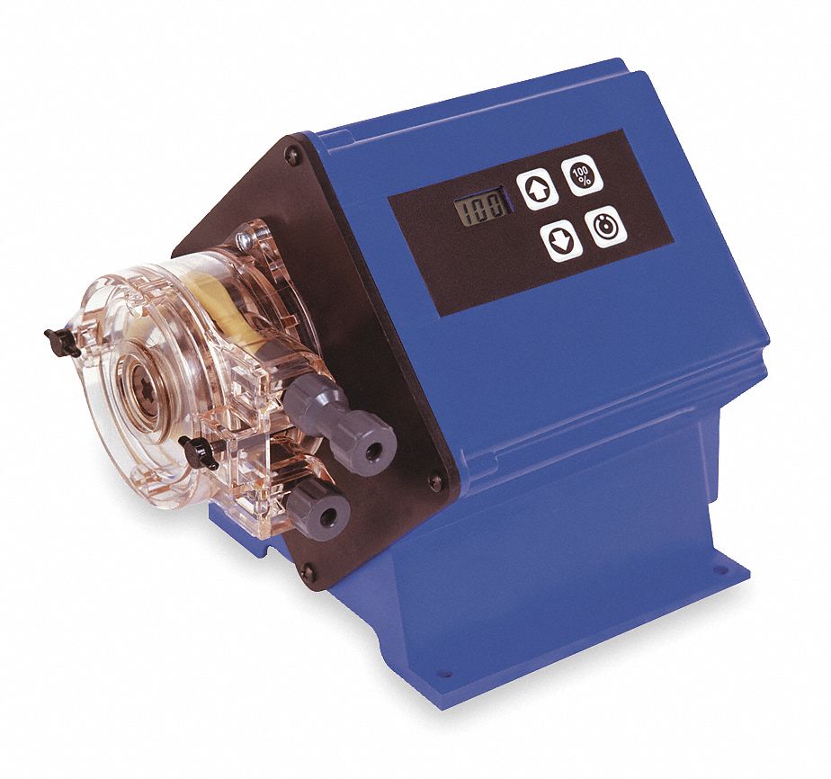 CHEMTECH, 1 Feeds, SelfPriming, Peristaltic Metering Pump 3HHF9