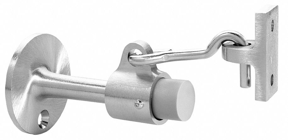 Hook-Style Door Holder 2-1/4In Stn Chrme