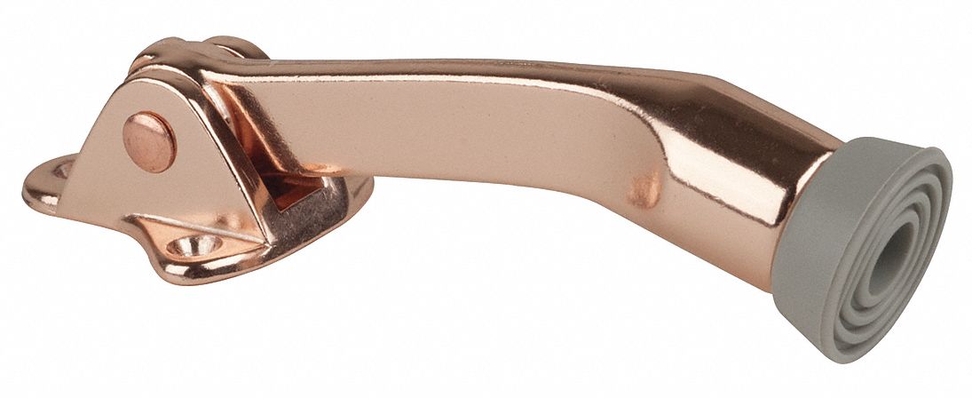 Lever Door Holder: Door - Mounted, 1 7/8 in Wd, 1 5/8 in Overall Ht, Bronze