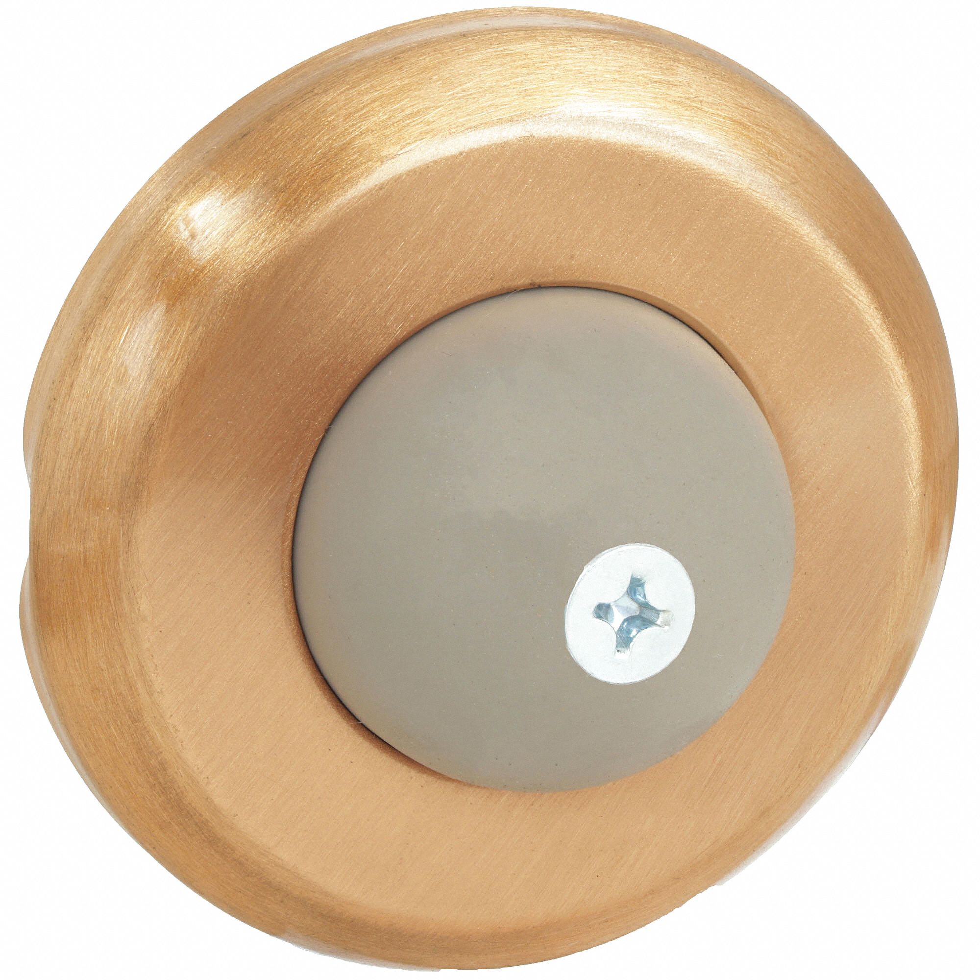 Door Stop: Wall - Mounted, 2 1/2 in Wd, 1 3/4 in Overall Ht, Bronze
