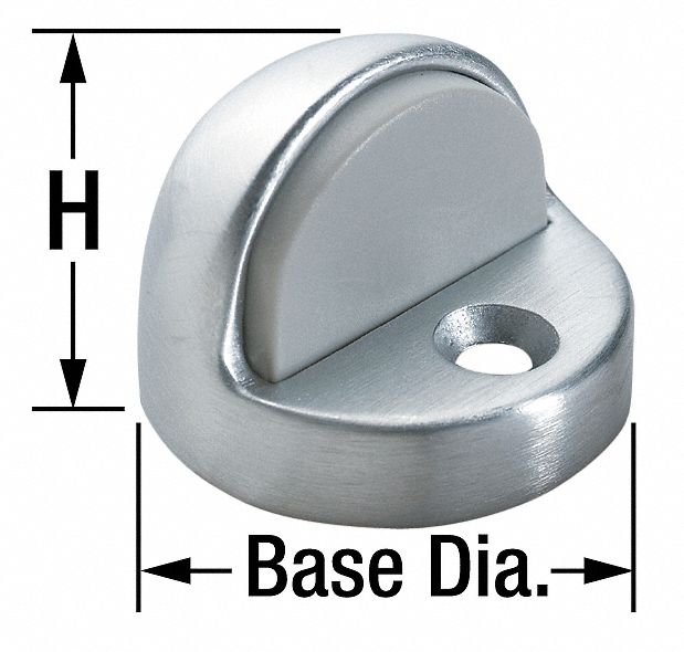 Dome Door Stop Floor Mount Satin Bronze