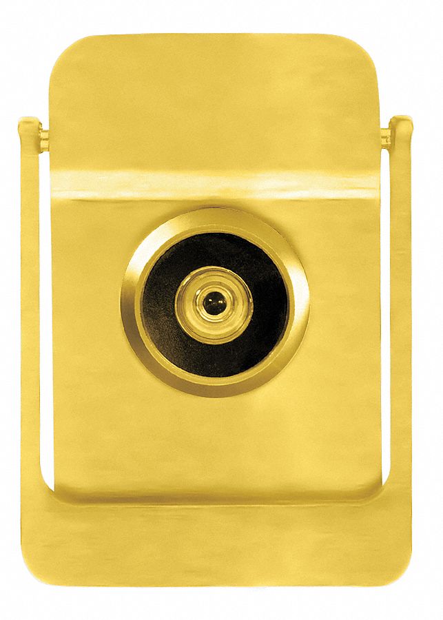 3HJH5 - Door Knocker w/Viewer Polished Brass