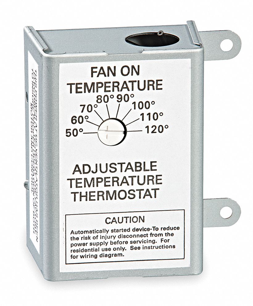 Air Vent Attic Fan Thermostat Range