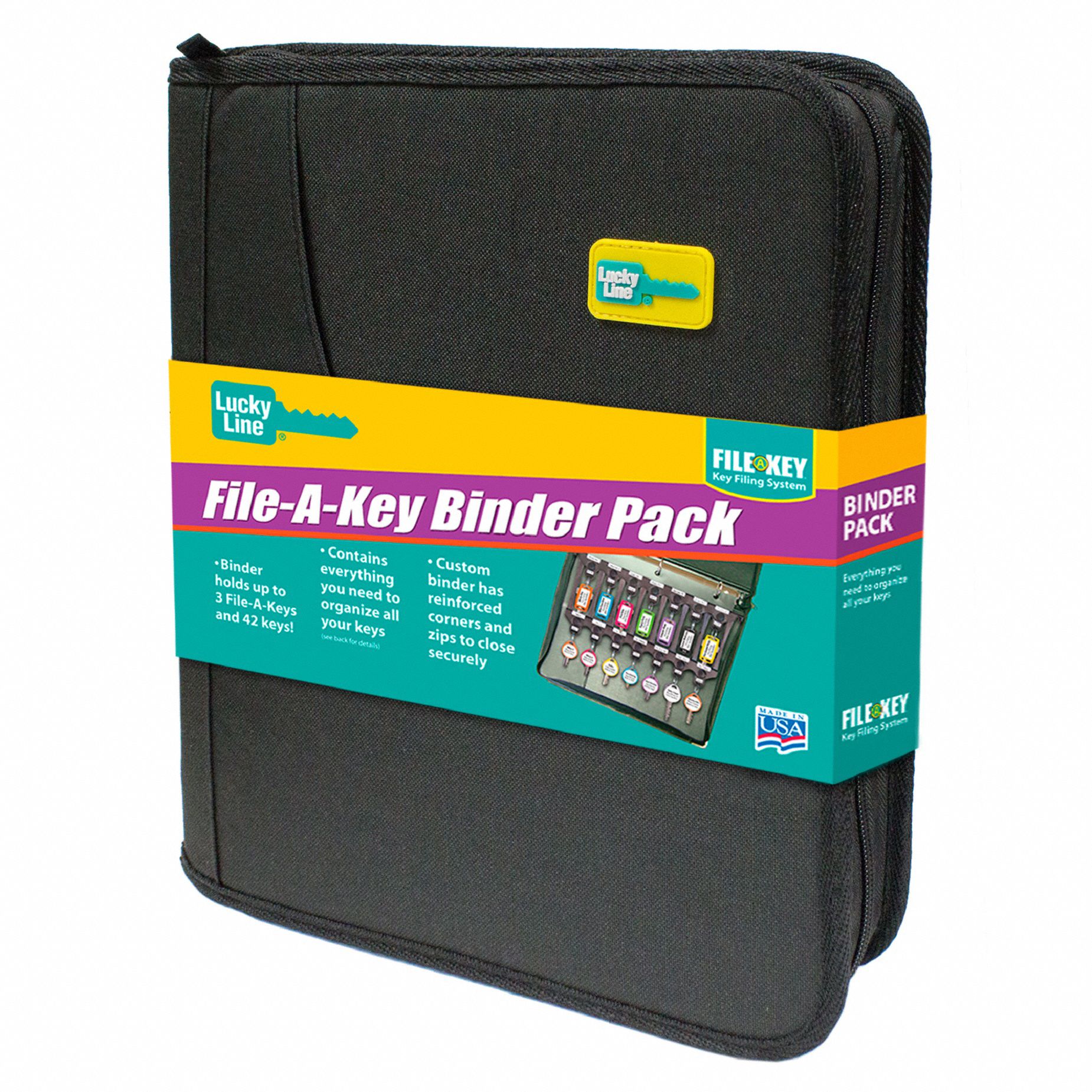 LUCKY LINE PRODUCTS FileAKey, Binder, 42 Units 3HJU560020 Grainger