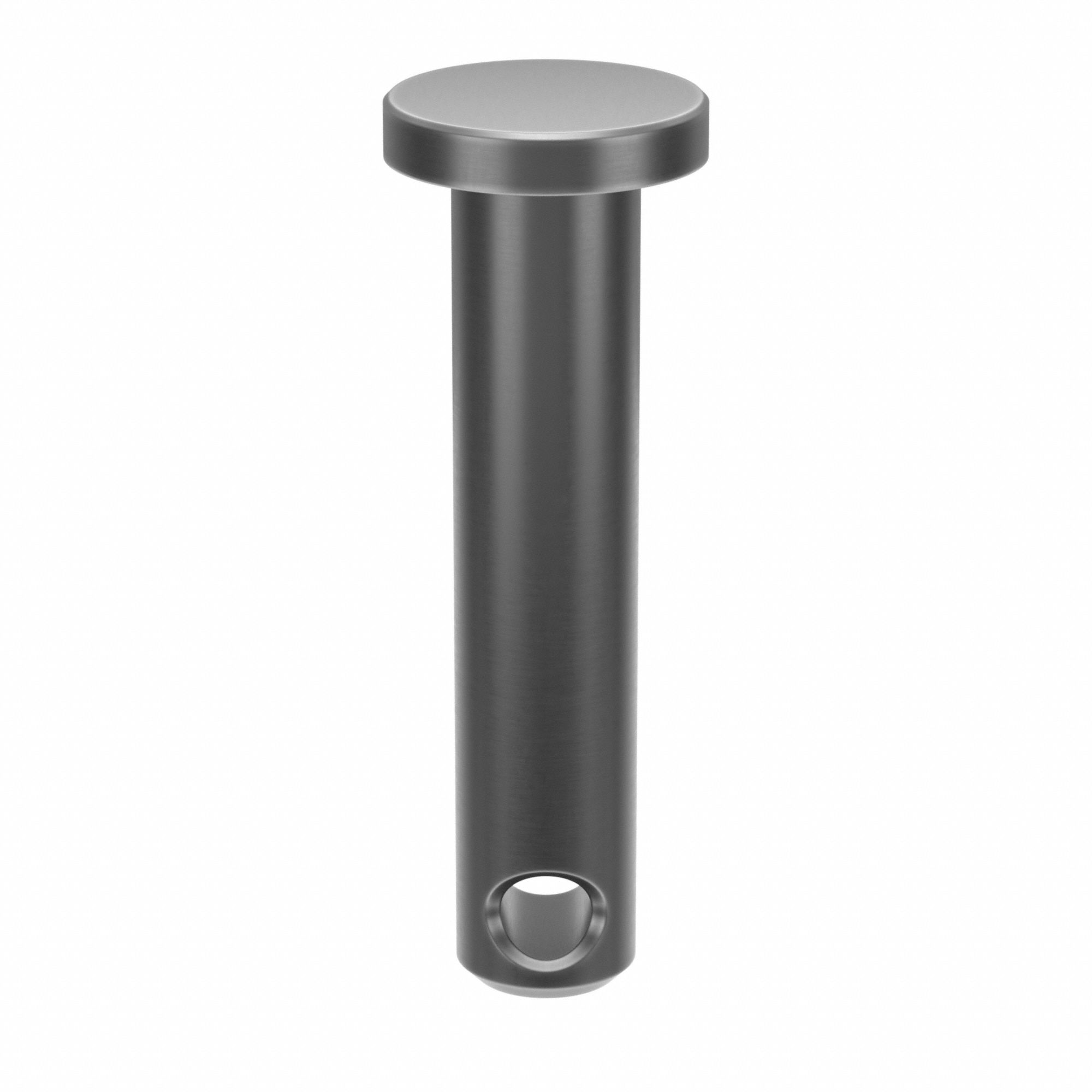 Clevis Pin, 0.875 in L 0.188in dia, PK25: Inch, 3/16 in Pin Dia, 7/8 in Shank Lg, Steel, Plain, 25 PK