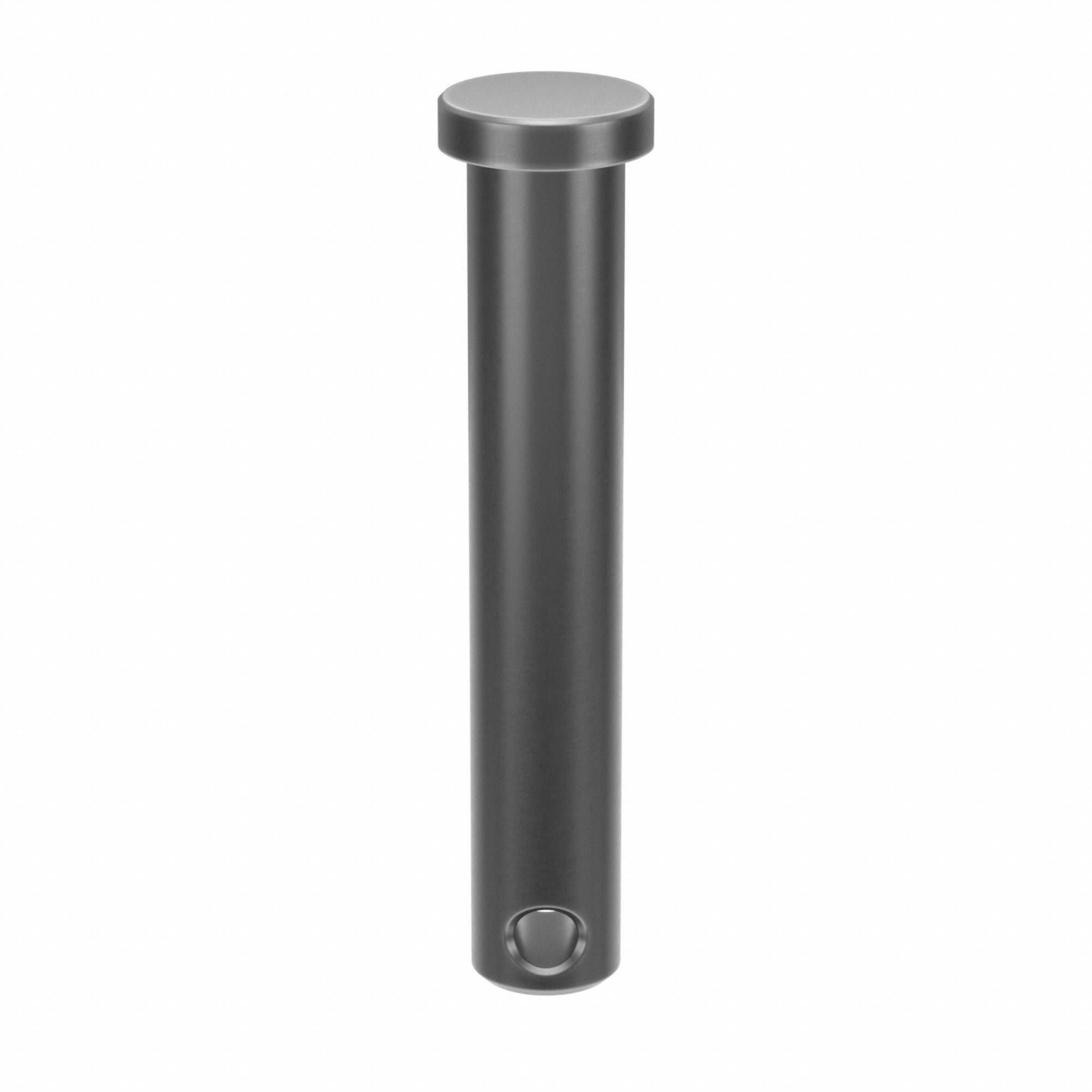 Clevis Pin, 2.125 in L 0.375in dia, PK25: Inch, 3/8 in Pin Dia, 2 1/8 in Shank Lg, Steel, Plain, 25 PK