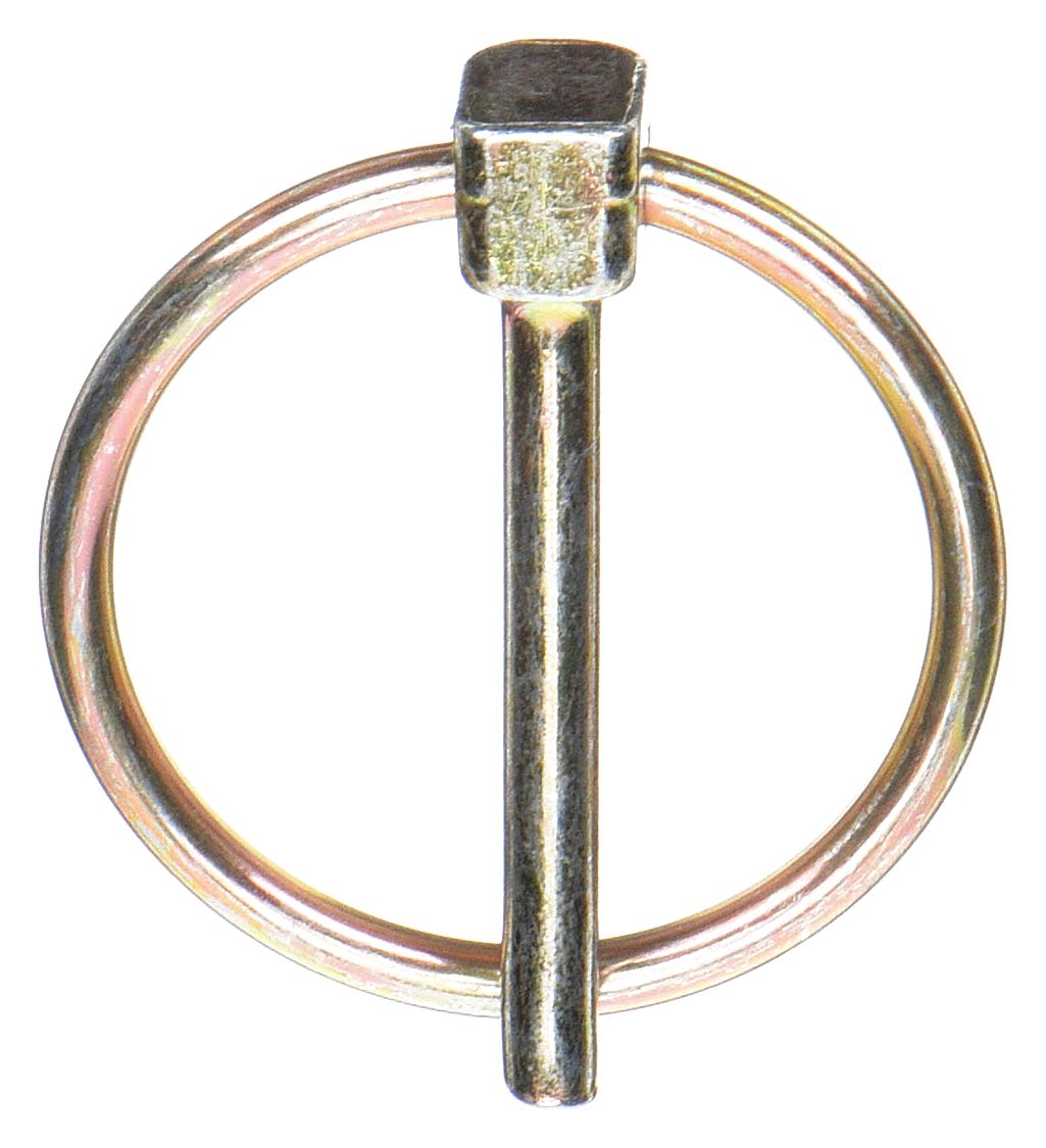 Lynch Pin, Without Chain, Steel, C1010 and C1020, Zinc Dichromate, 3/16