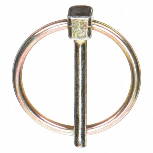 Lynch Pin, Without Chain, Steel, C1010 and C1020, Zinc Dichromate, 3/16 ...