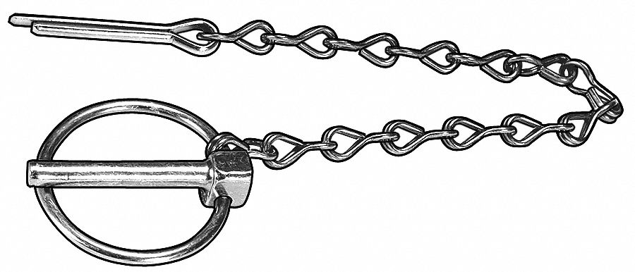 Lynch Pin 1-63/64 in L with Chain PK5