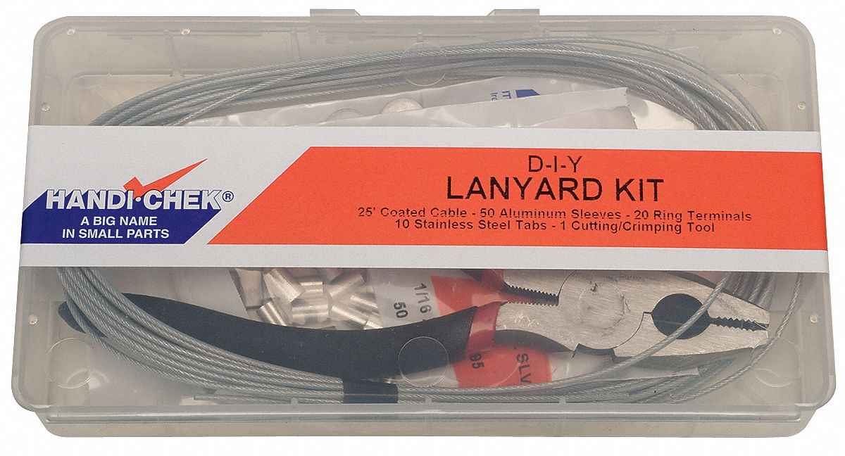 3HLE6 - Lanyard Assembly Kit 3/64 In Galv