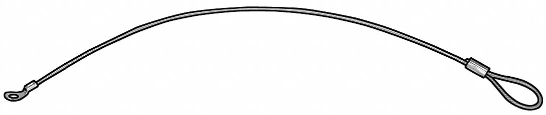 LANYARD,TERM/LOOP,3/64X18 L,PK10