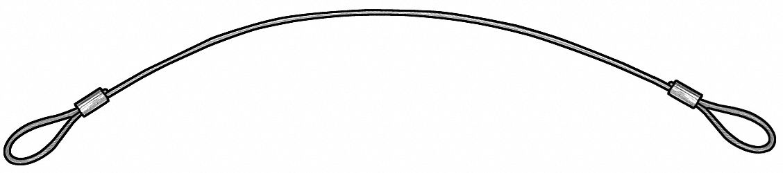 LANYARD,2 LOOPS,3/64X6 L,PK10
