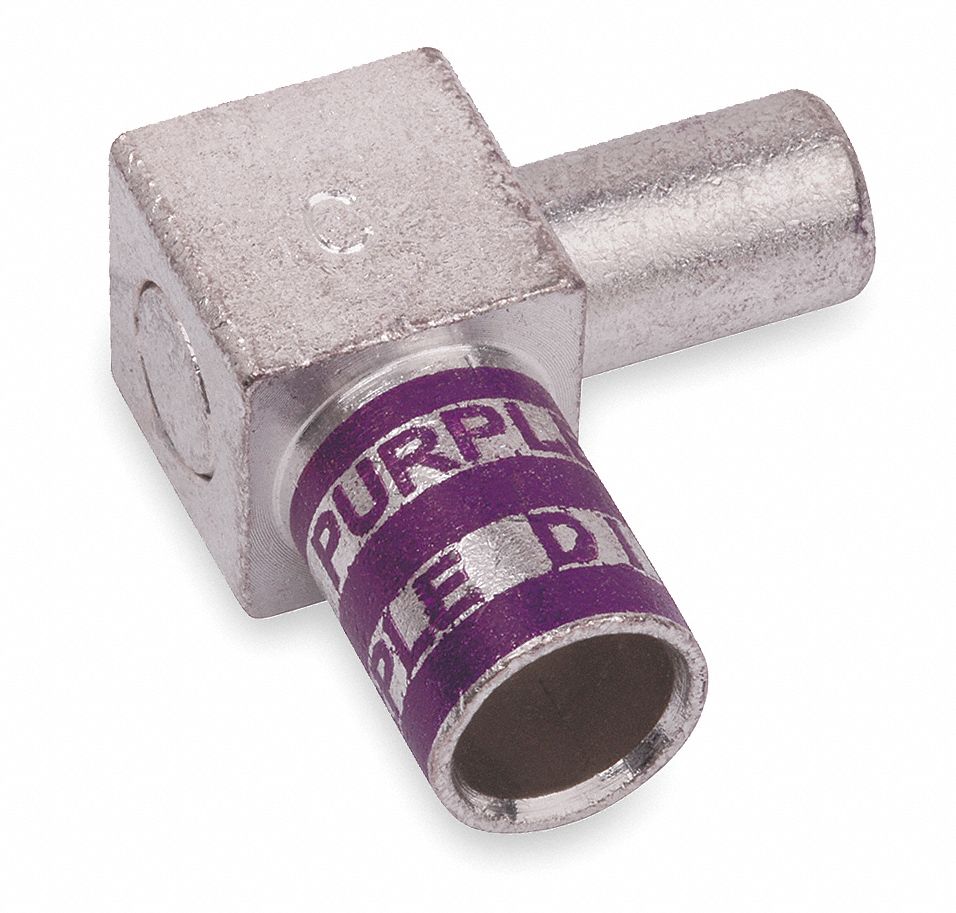 3HLG8 - Flag Connector Male 4/0 AWG Purple