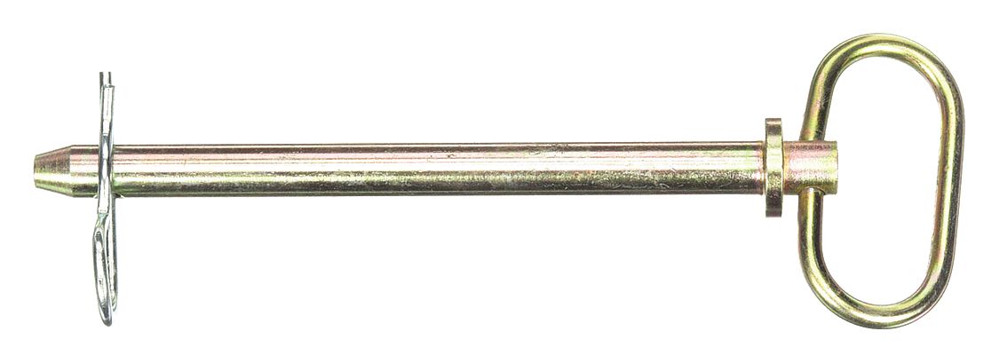 HITCH PIN, ½ IN DIAMETER, 5¾ IN L, STEEL, DETENT, INCH, ½ IN DIAMETER, 5¾ IN SHANK L