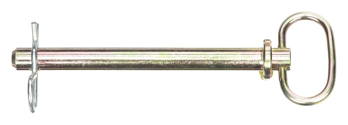 HITCH PIN, ⅝ IN DIA, 6 IN L, STEEL, DETENT, INCH, ⅝ IN DIA, 6 IN SHANK L, ZINC PLATED