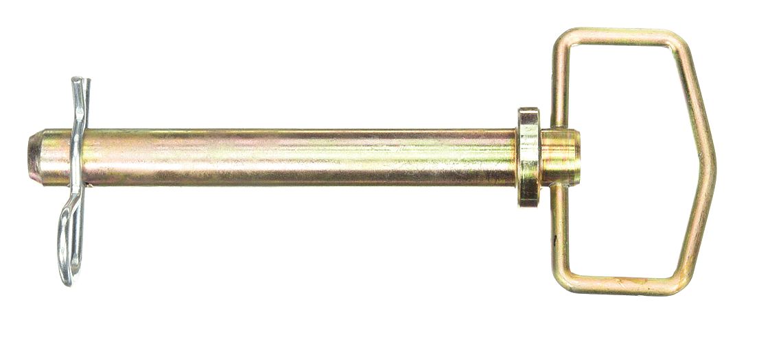 HITCH PIN, ¾ IN DIAMETER, DETENT, INCH, ¾ IN DIAMETER, 5¼ IN SHANK L, STEEL