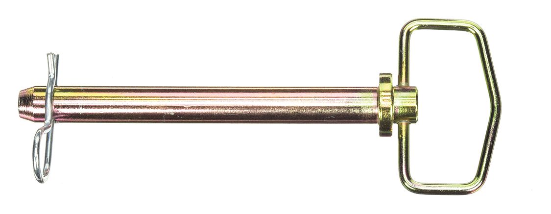 HITCH PIN, ¾ IN DIAMETER, DETENT, INCH, ¾ IN DIAMETER, 6¼ IN SHANK L, STEEL