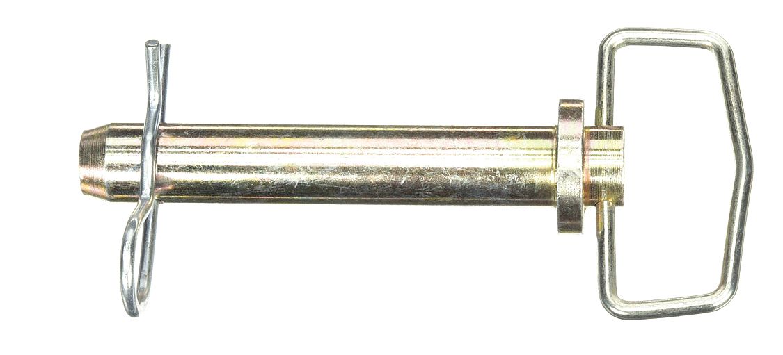 Hitch Pin, 1 in dia, 4.75 in L, Steel: Inch, 1 in Pin Dia, 4 3/4 in Shank Lg, Steel, Zinc Yellow