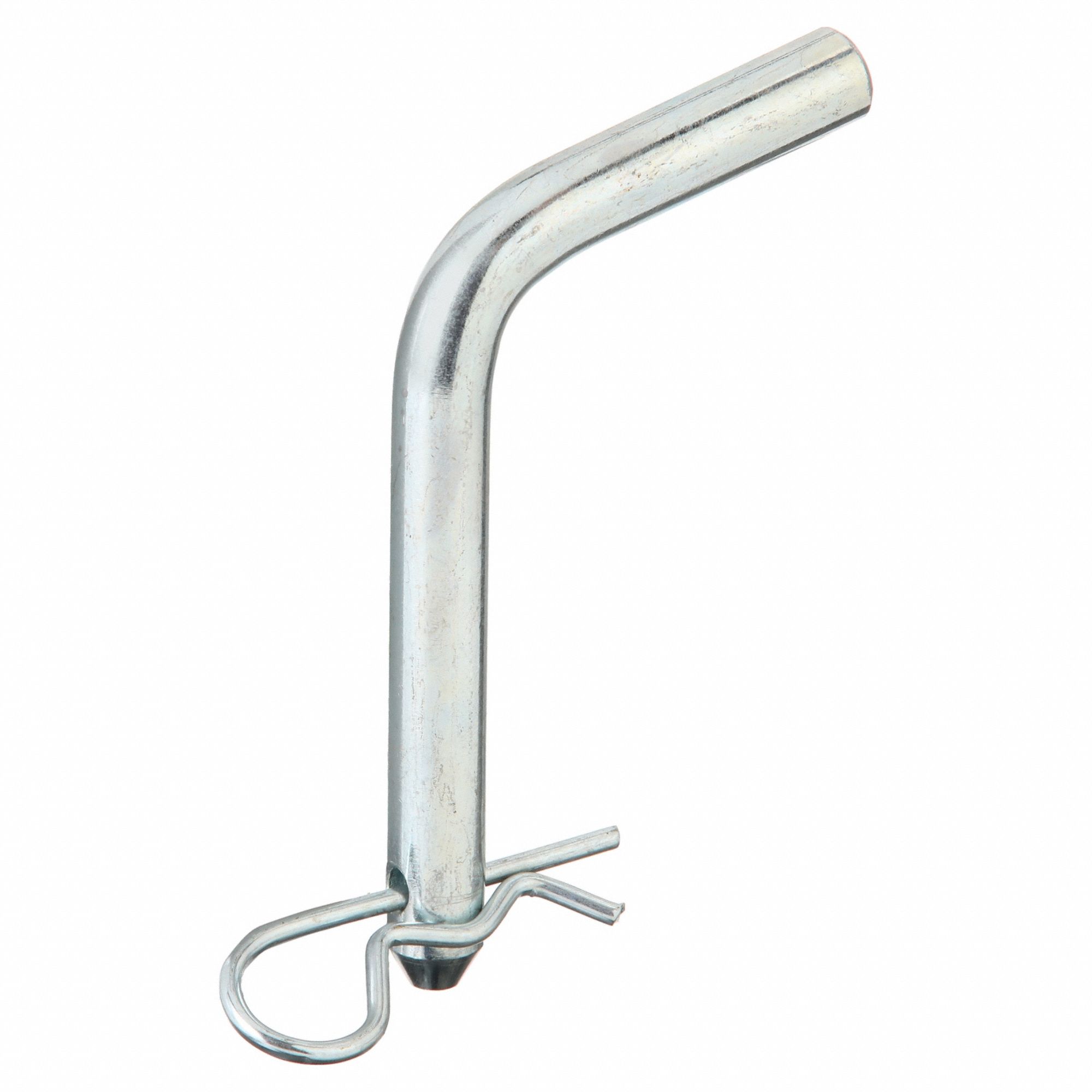 HITCH PIN, ½ IN DIA, 3 IN L, STEEL, BENT, INCH, ½ IN DIA, 3 IN SHANK L, GRADE 1038