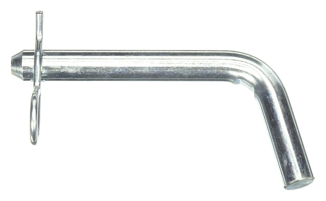 HITCH PIN, ⅝ IN DIA, 4 IN L, STEEL, BENT, INCH, ⅝ IN DIA, 4 IN SHANK L, GRADE 1038