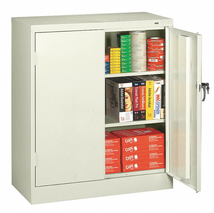 Tennsco Commercial Storage Cabinet Light Gray 42 In H X 36 In W X 18 In D Assembled 3hnn9 4218lgy Grainger