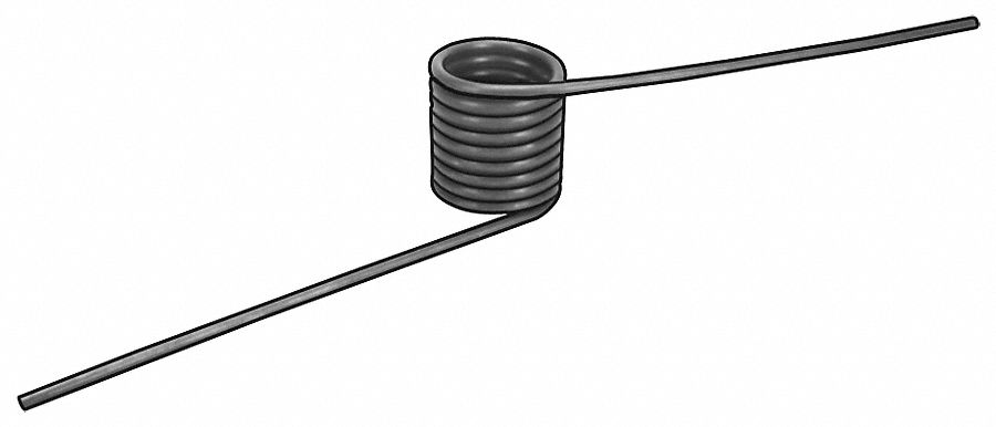 3HPD7 - Torsion Spring 180 Deg 0.109OD PK6