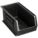 HANG AND STACK BIN, 8¼ IN X 14¾ IN X 7 IN, BLACK, LABEL HOLDERS, 60 LB LOAD CAPACITY