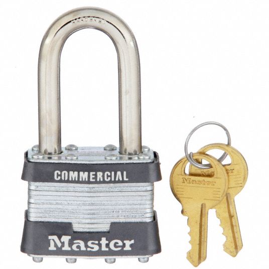 Master Lock Keyed Padlock, 1-3/4-in Wide x 1-1/2-in Shackle in the Padlocks  department at