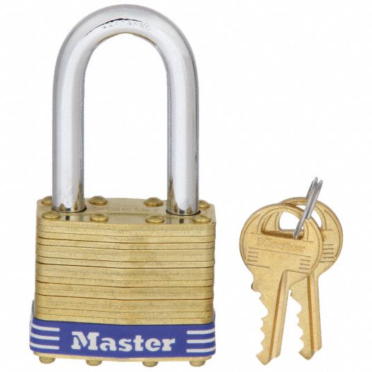 Master Lock Keyed Padlock, 1-3/4-in Wide x 1-1/2-in Shackle in the Padlocks  department at