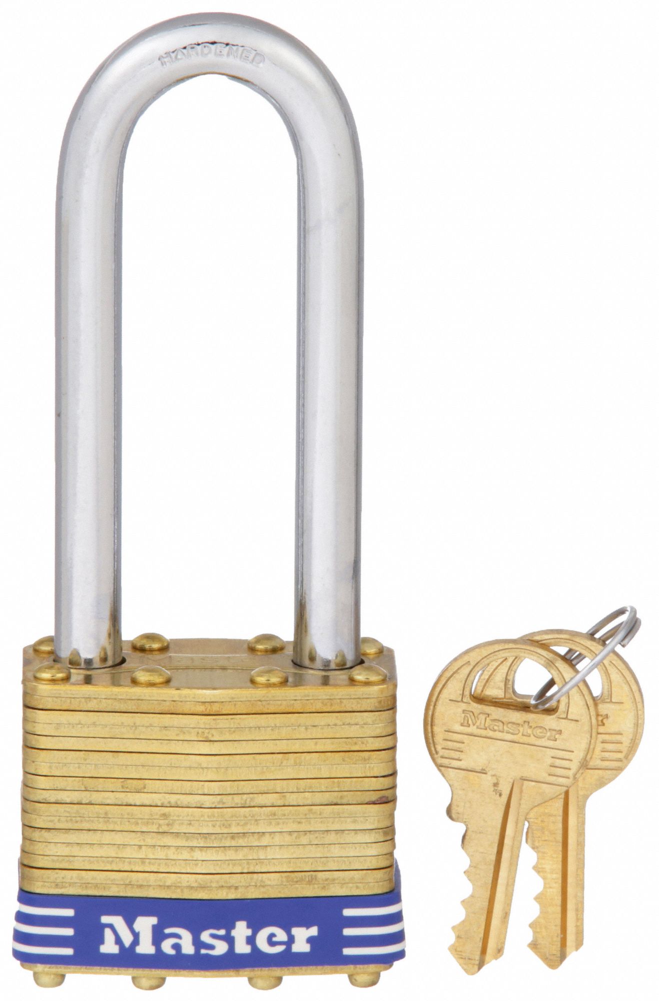 Padlock: 2 1/2 in Vertical Shackle Clearance, 3/4 in Horizontal Shackle Clearance, 4 Pin Pins, Steel