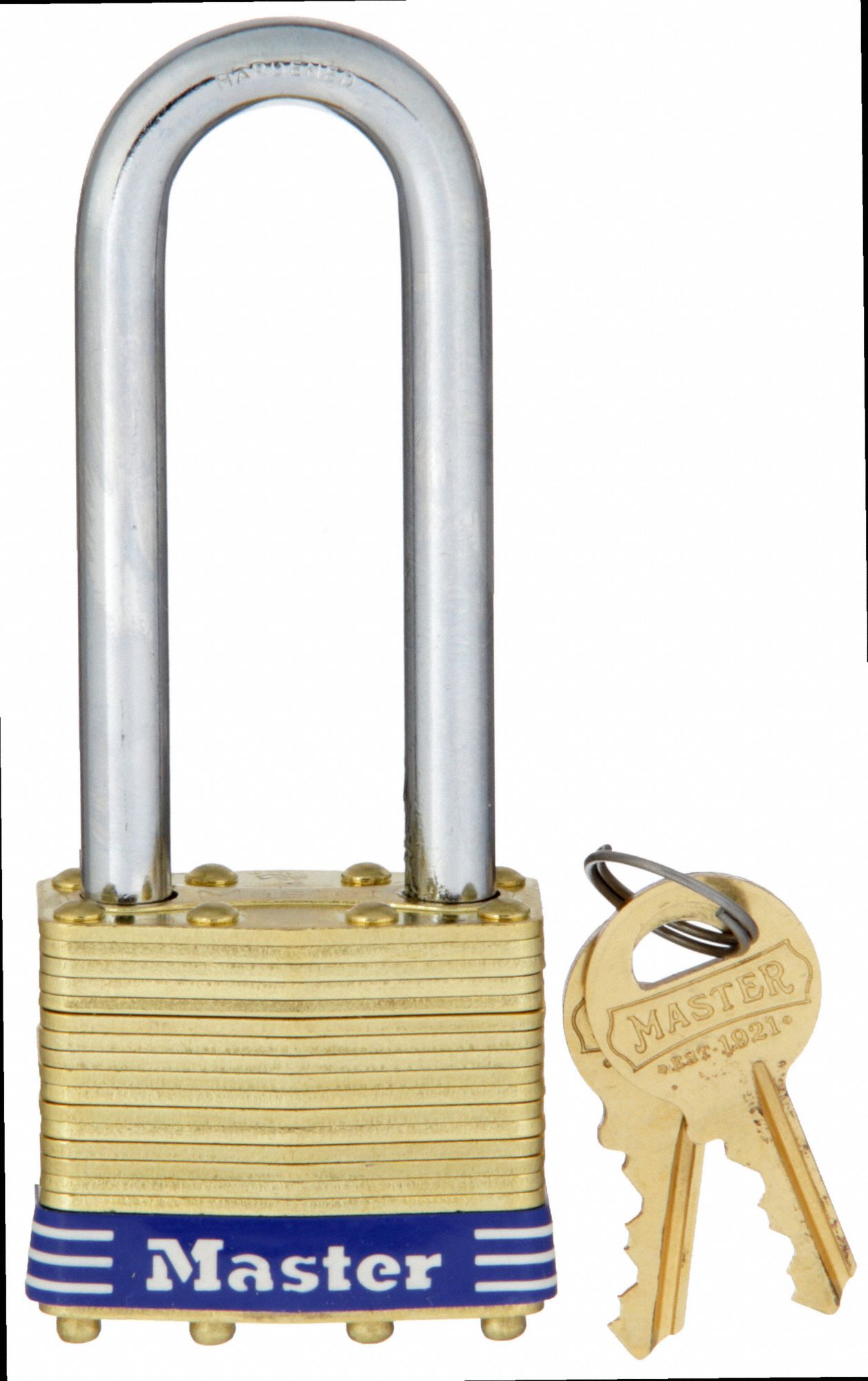 Padlock: 2 1/2 in Vertical Shackle Clearance, 3/4 in Horizontal Shackle Clearance, 505 Key, Steel
