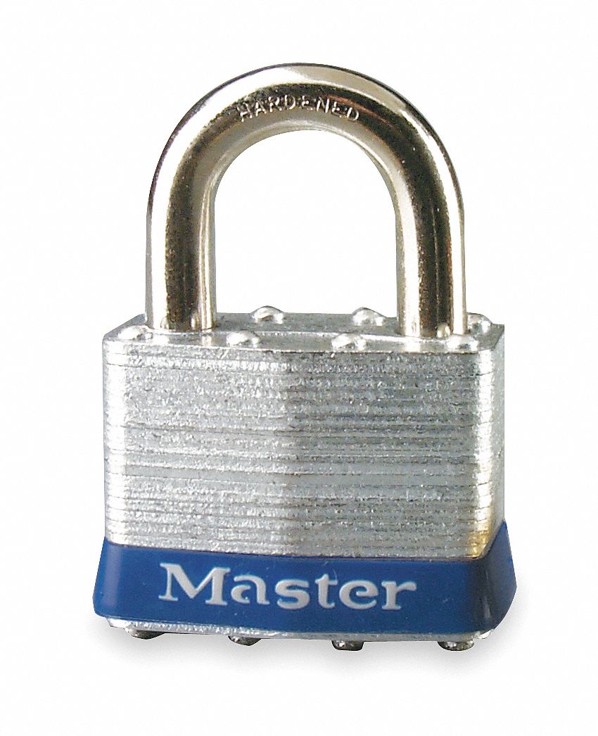 MASTER LOCK Rekeyable Padlock, Open Shackle Type, 1 in Shackle Height