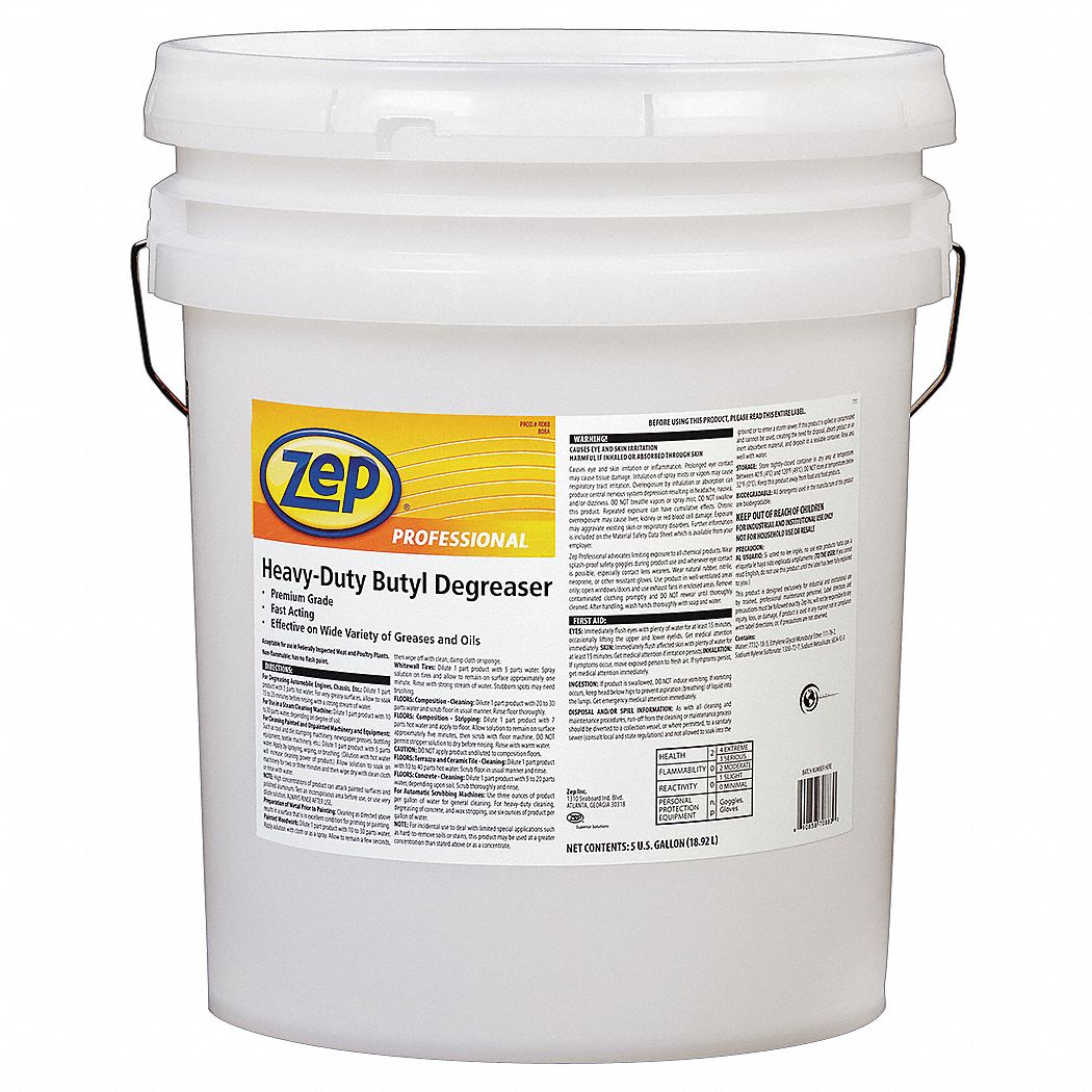 ZEP PROFESSIONAL Heavy Duty Degreaser, Bucket Container Type, 5 gal