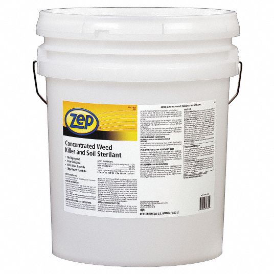 ZEP PROFESSIONAL Conc. Weed Killer and Soil Sterilant, 5G - 3HVA3 ...