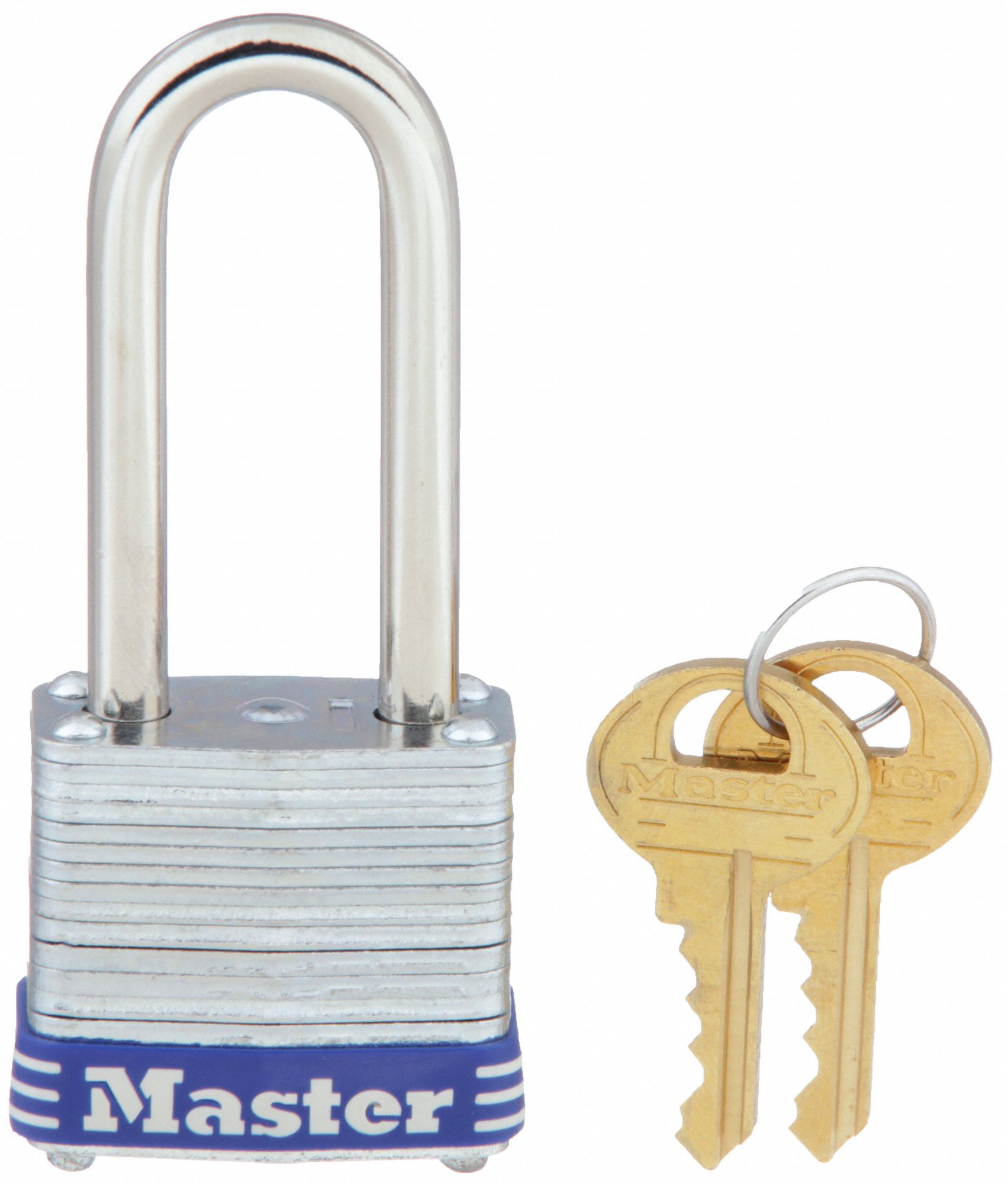 PADLOCK, 1&frac12; IN VERTICAL SHACKLE CLEARANCE, 1/2 IN HORIZONTAL SHACKLE CLEARANCE, P241 KEY, STEEL