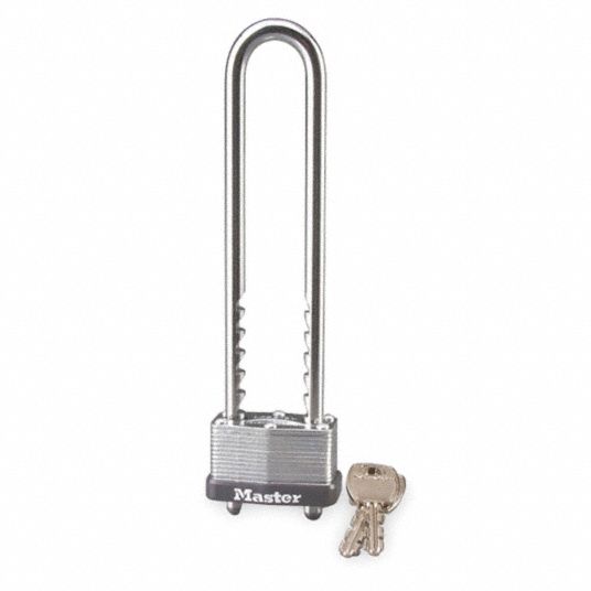 MASTER LOCK, Silver, Steel, Padlock - 3HWJ9|517KAD - Grainger
