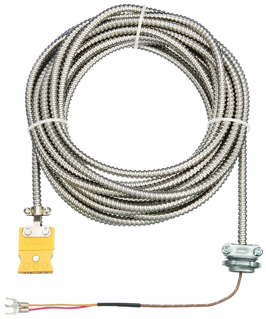Extension Lead: Extension Lead, 900°F Max Temp °F, 482°C Max Temp °C, Male, Female