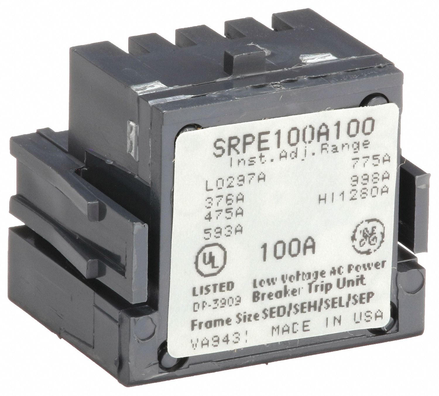 GE, Rating Plug, All Spectra, Power Break, Power Break II Circuit ...