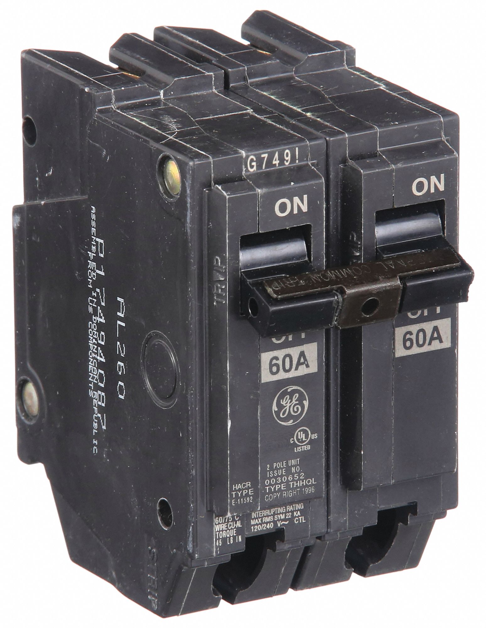 GE, THHQL, 60 A, Miniature Circuit Breaker 3HXG8THHQL2160 Grainger