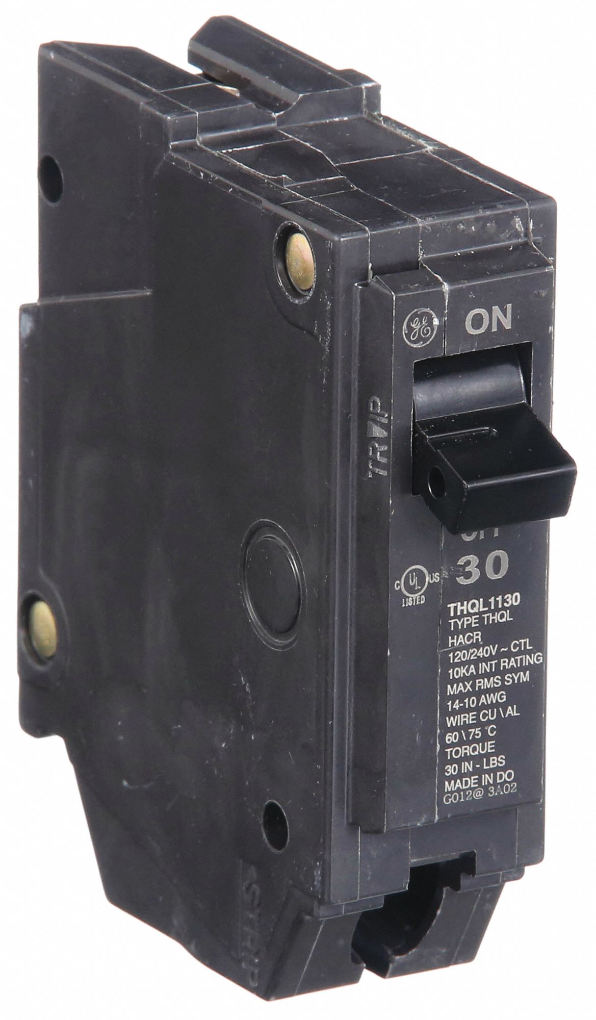 GE, THQL, 30 A, Miniature Circuit Breaker 3HXJ4THQL1130 Grainger