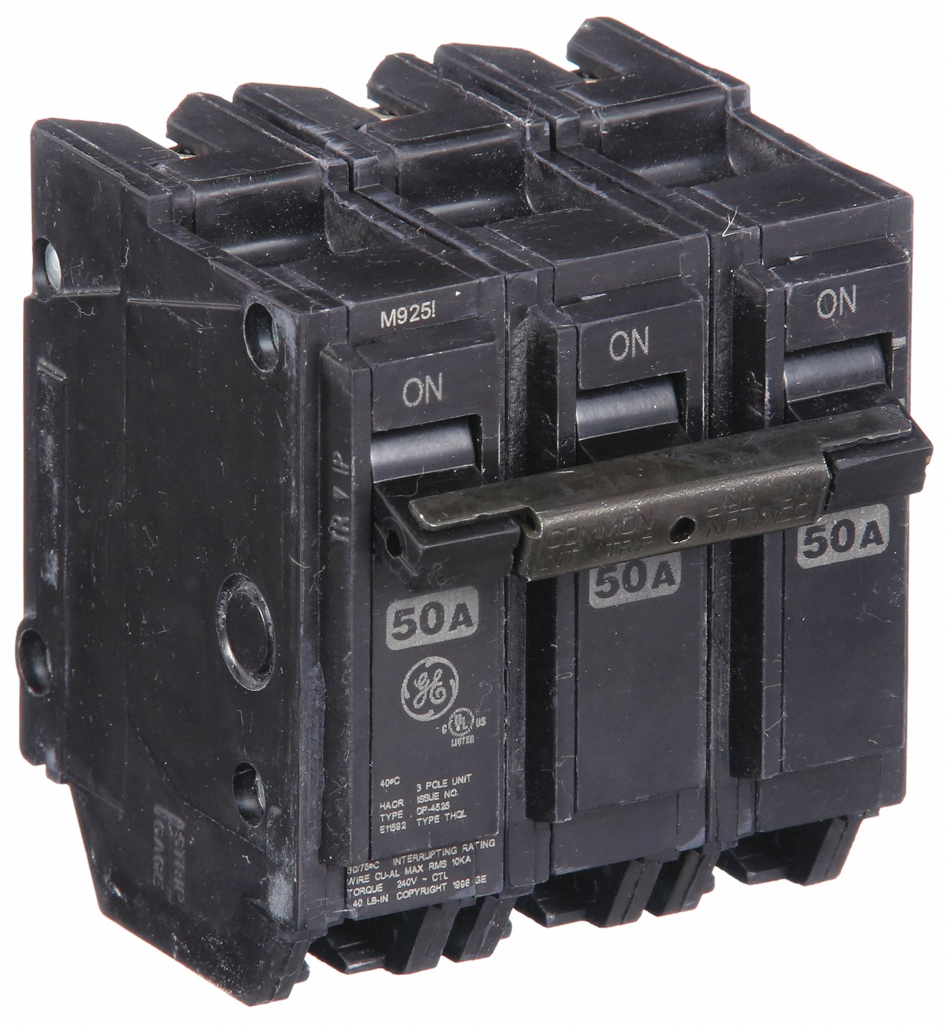 Miniature Circuit Breaker: THQL, 50 A, 120/240V AC, Three Phase, 10kA at 120/240V AC, Std