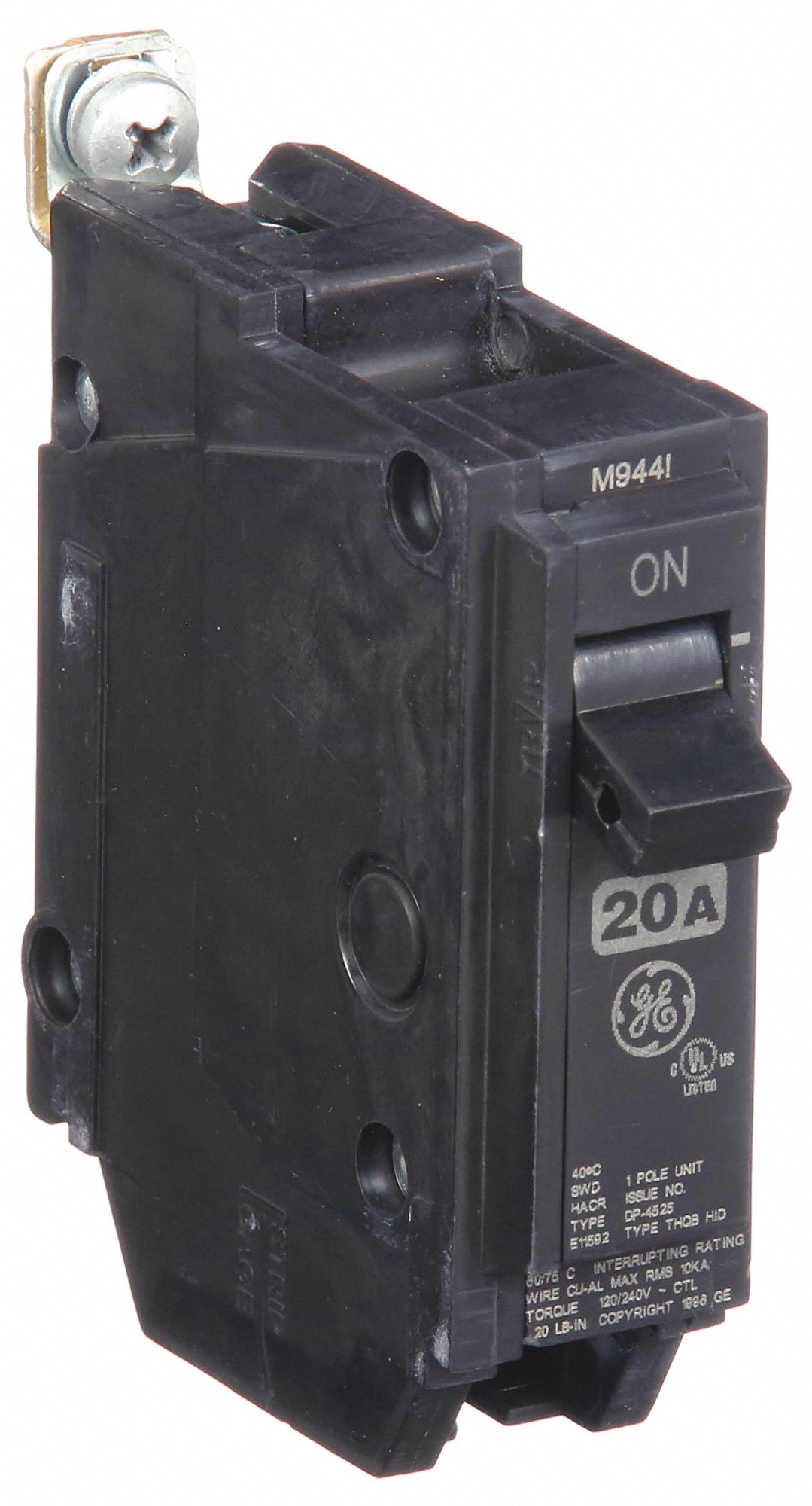 GE, THQB, 20 A, Miniature Circuit Breaker 3HXR8THQB1120HID Grainger