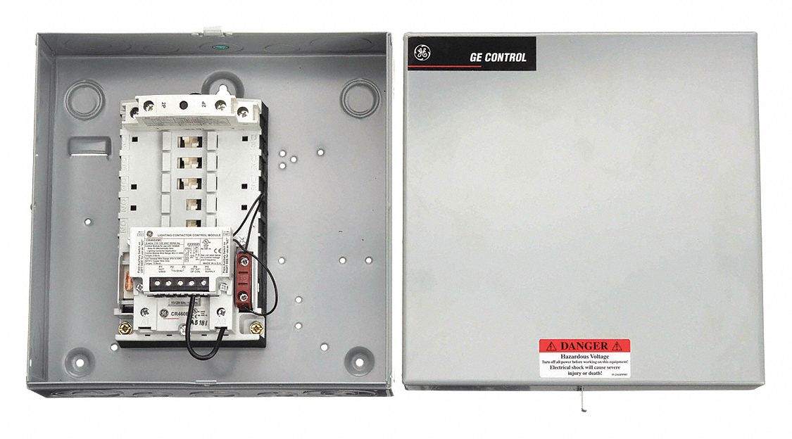 Lighting Magnetic Contactor: 2 Poles, 120V AC, 30 A, 2-Wire, Mechanically Held