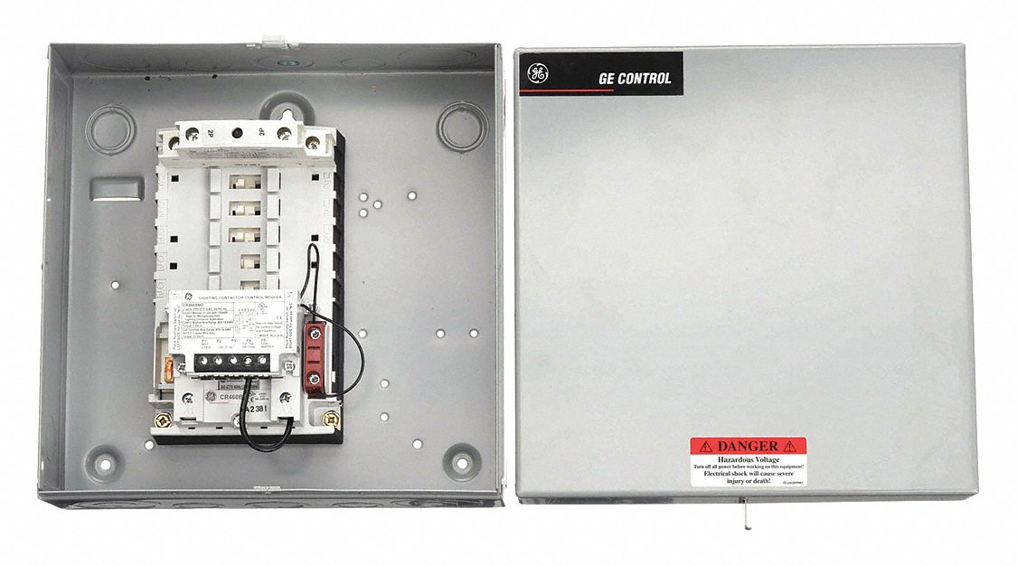 Lighting Magnetic Contactor: 2 Poles, 277V AC, 30 A, 2-Wire, Mechanically Held