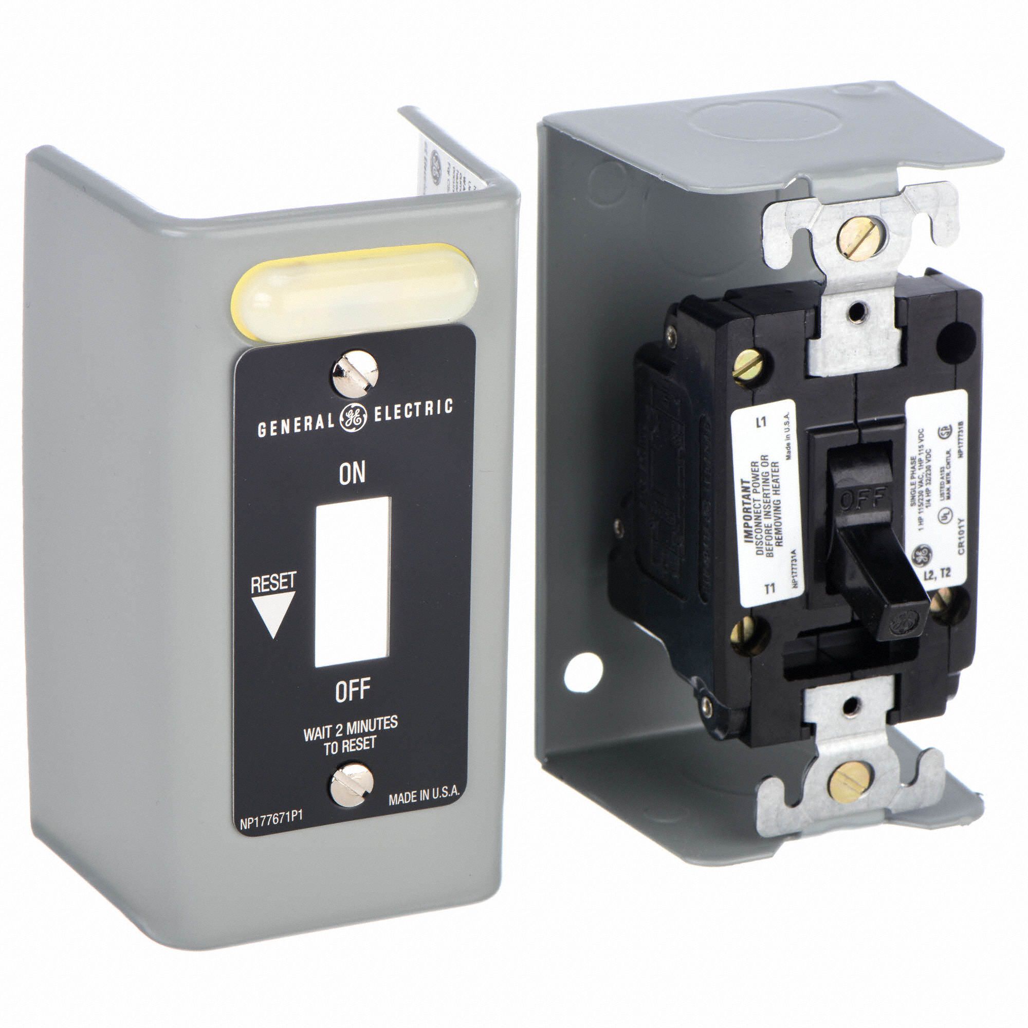 Manual Motor Starter NEMA 16a 230vac/dc GE CR101Y11 for sale online 