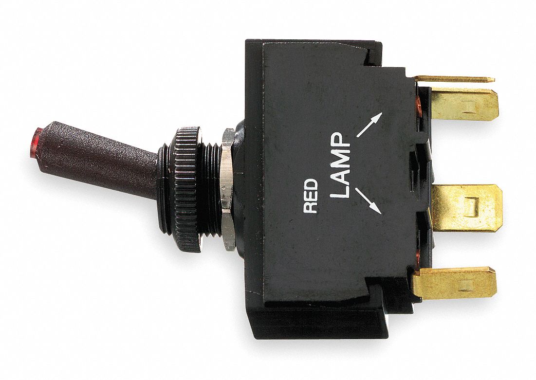 3HZ83 - Lighted Toggle Switch SPST 1/4 in.
