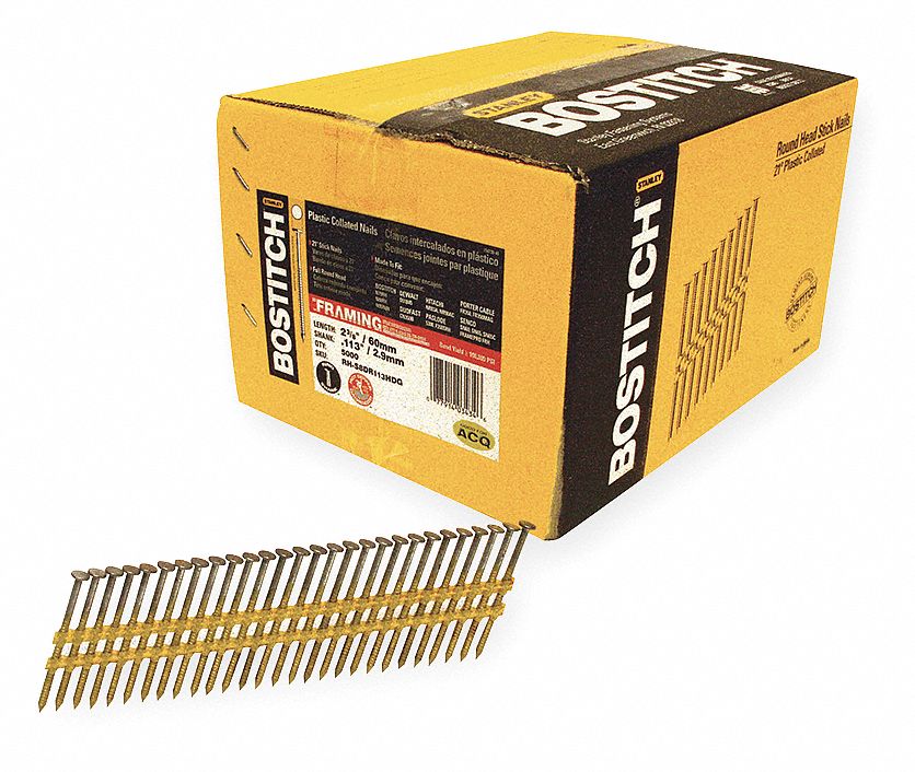 BOSTITCH Framing Nails, Roofing, Siding and Framing Nails, 2 3/8 in