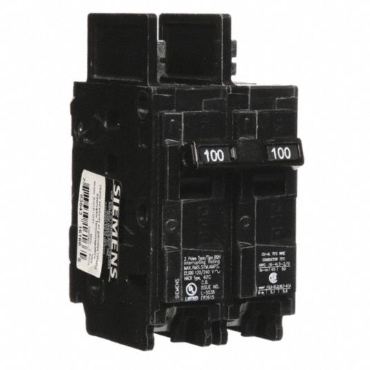 100 A Amps, 120/240V AC, Miniature Circuit Breaker - 3HZY1|BQ2B100H ...