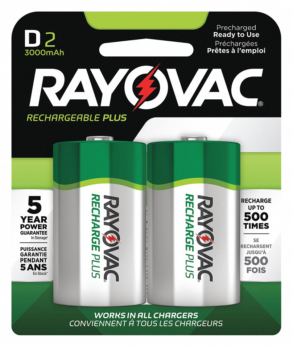 rechargeable d batteries and charger