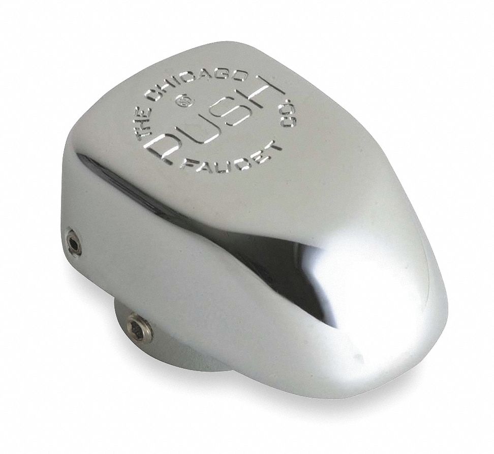 Handle: Chicago Faucets, Lever Handle, Use with Cold Water Temp, Brass, Polished Chrome Plate Finish